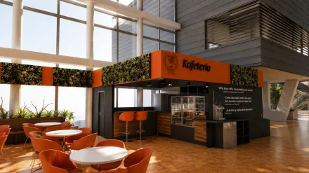 Kafetéria, rektorát UNIZA