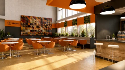 Kafetéria, rektorát UNIZA